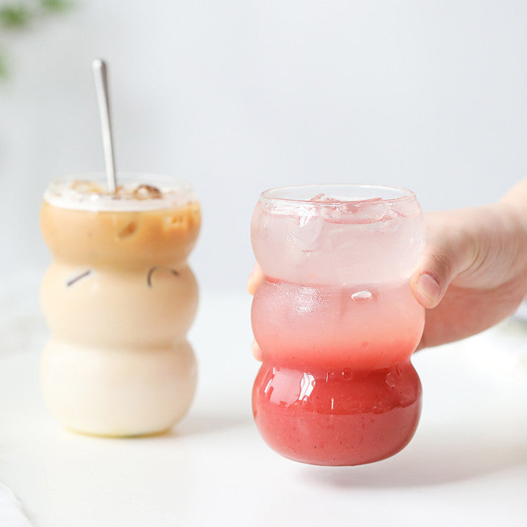 Verre sculpté transparent - Idéal pour vos boissons à la maison