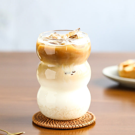 Verre sculpté transparent - Idéal pour vos boissons à la maison