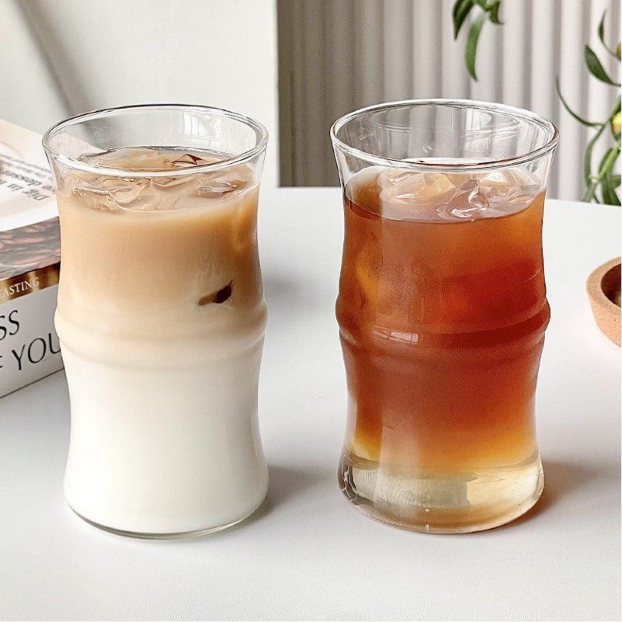 Verre cylindrique transparent - Design minimaliste et élégant