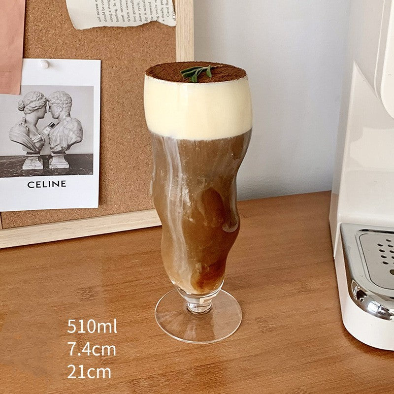 Verre transparent ondulé - Un service chic à la maison