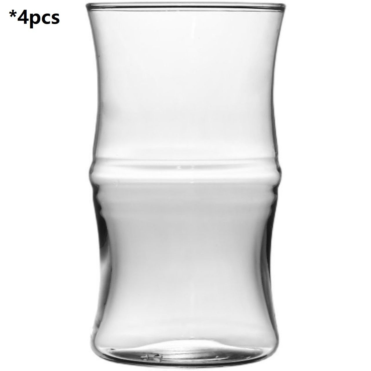 Verre cylindrique transparent - Design minimaliste et élégant