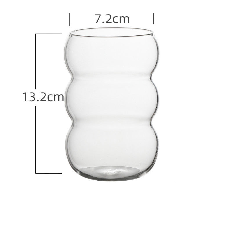 Verre sculpté transparent - Idéal pour vos boissons à la maison