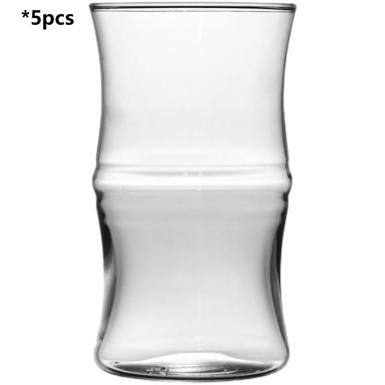 Verre cylindrique transparent - Design minimaliste et élégant