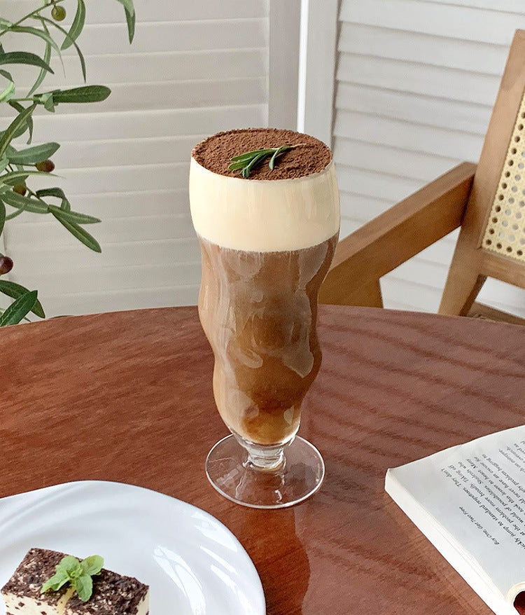 Verre transparent ondulé - Un service chic à la maison