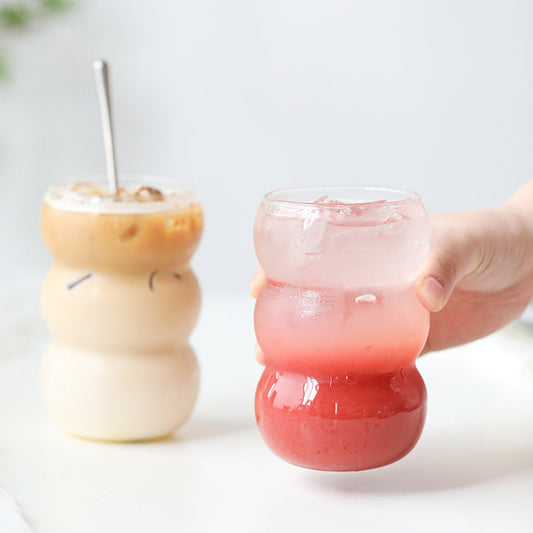 Verre sculpté transparent - Idéal pour vos boissons à la maison