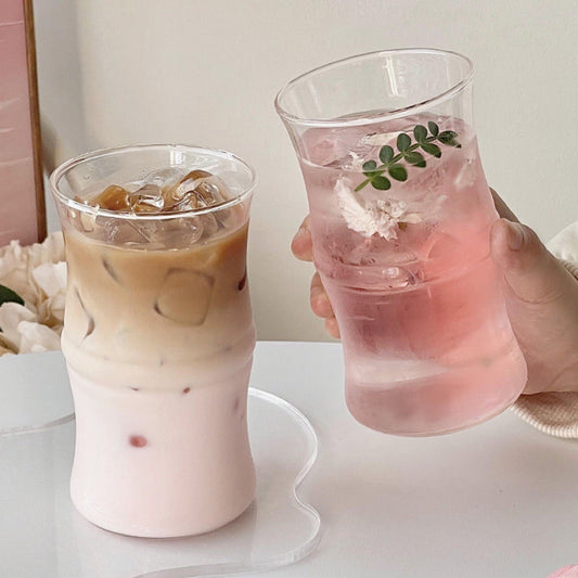 Verre cylindrique transparent - Design minimaliste et élégant